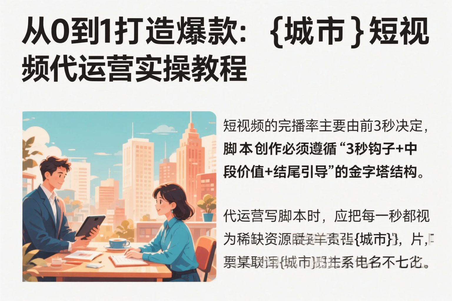 从0到1打造爆款：郴州短视频代运营实操教程