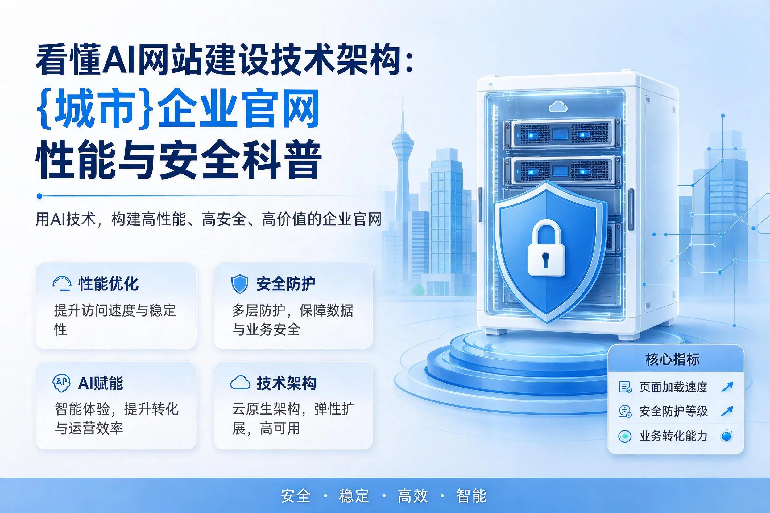 看懂AI网站建设技术架构：郴州企业官网性能与安全科普